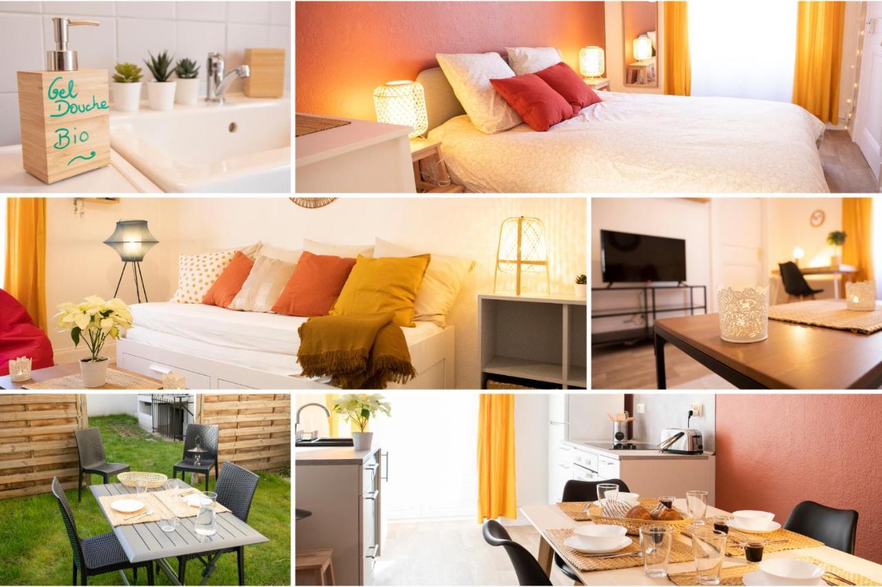 ミュルーズGreen Appart Le Chene Rouge Avec Jardin Priveアパートメント エクステリア 写真